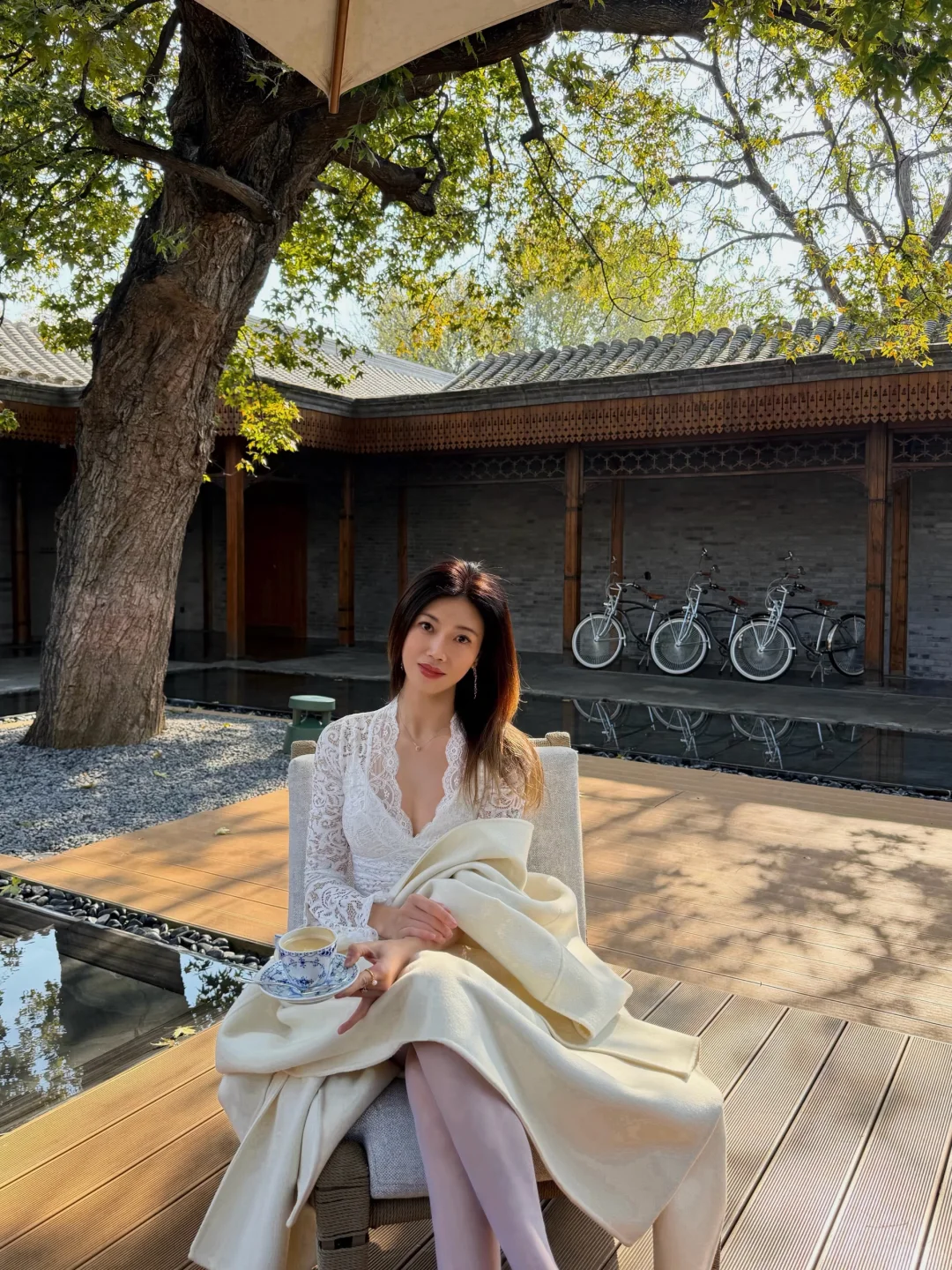 秋天All white 白丝穿搭