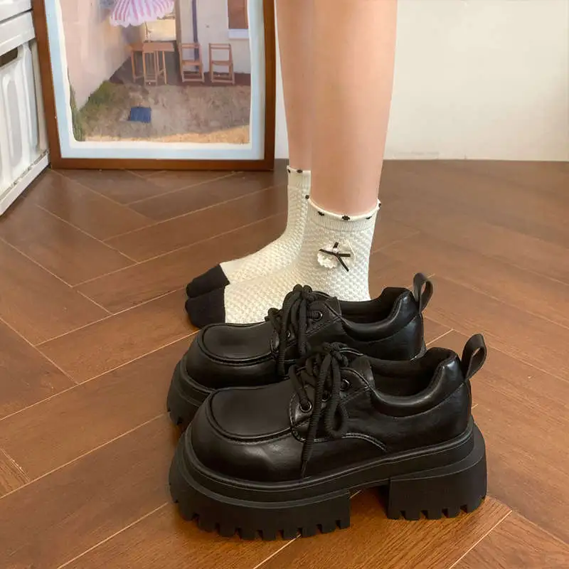 49💰不踩雷的复古厚底皮鞋🍂