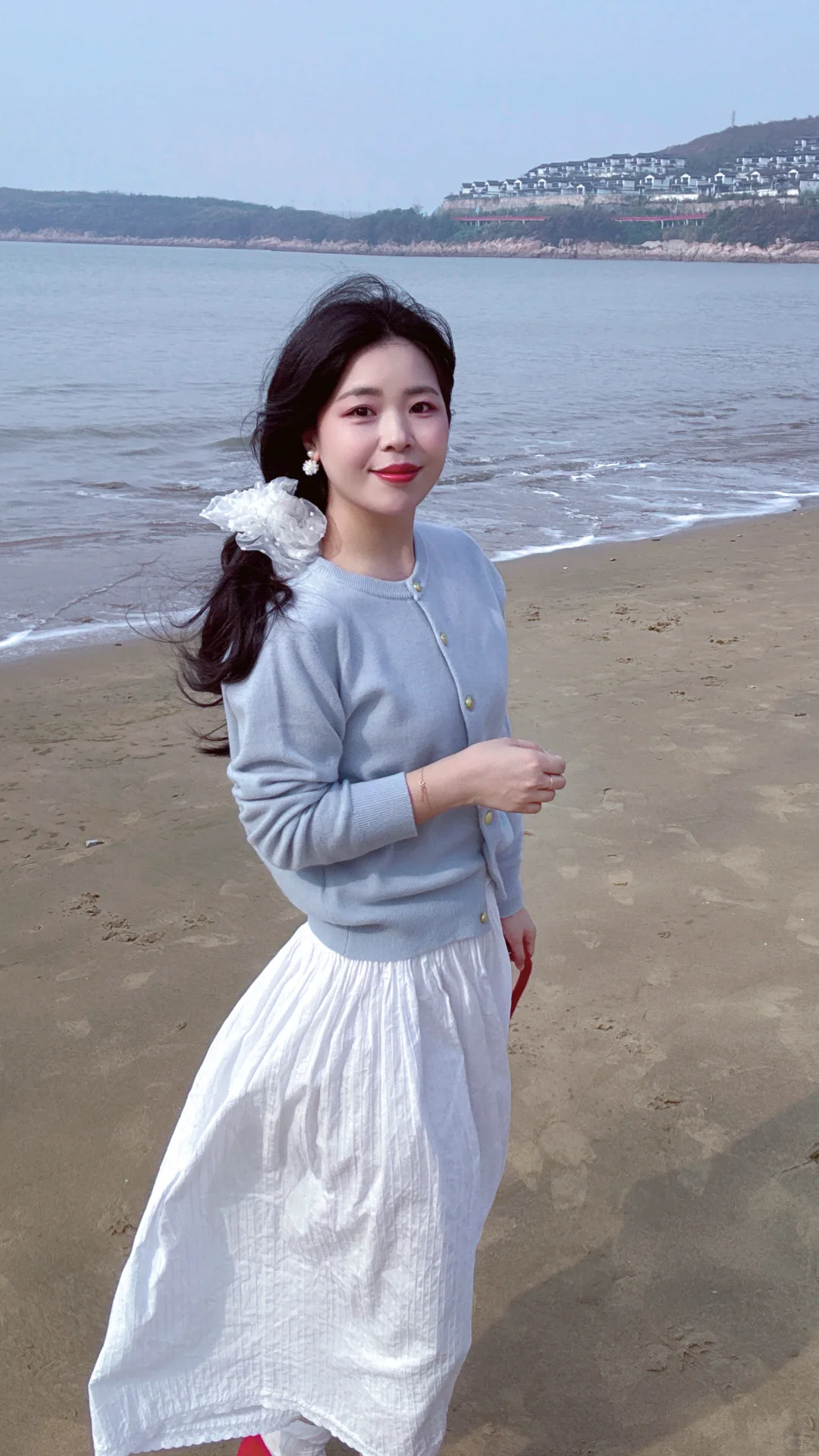 在松兰山，阴天的海边也可以拍出明媚感！