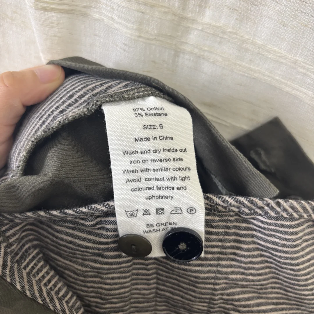 日系小众To@st~宽松纯棉高腰深褶哈伦休闲九