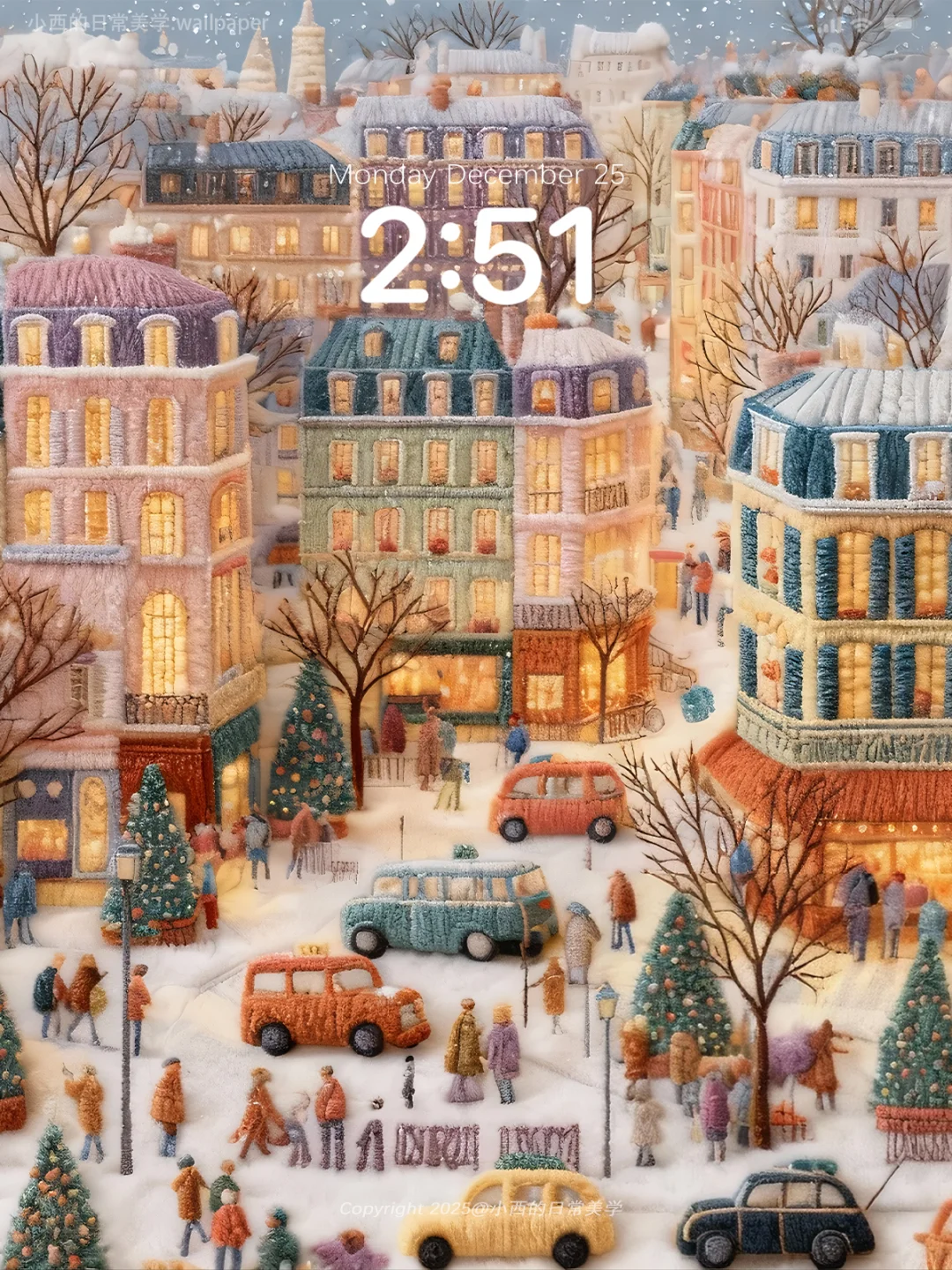 ❄️雪落针织间，小镇把冬酿成了诗|017壁纸