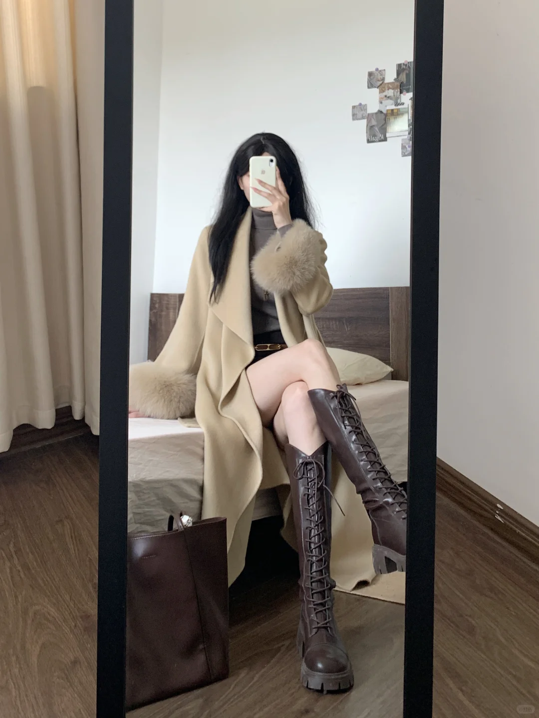 大衣这么穿好有气场！