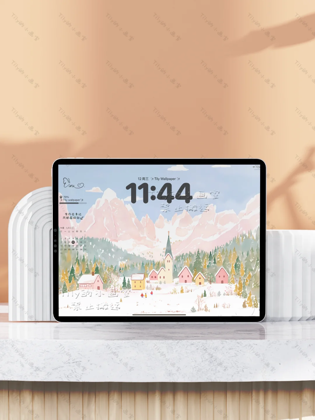 【千山暮雪】治愈可爱系｜平板壁纸