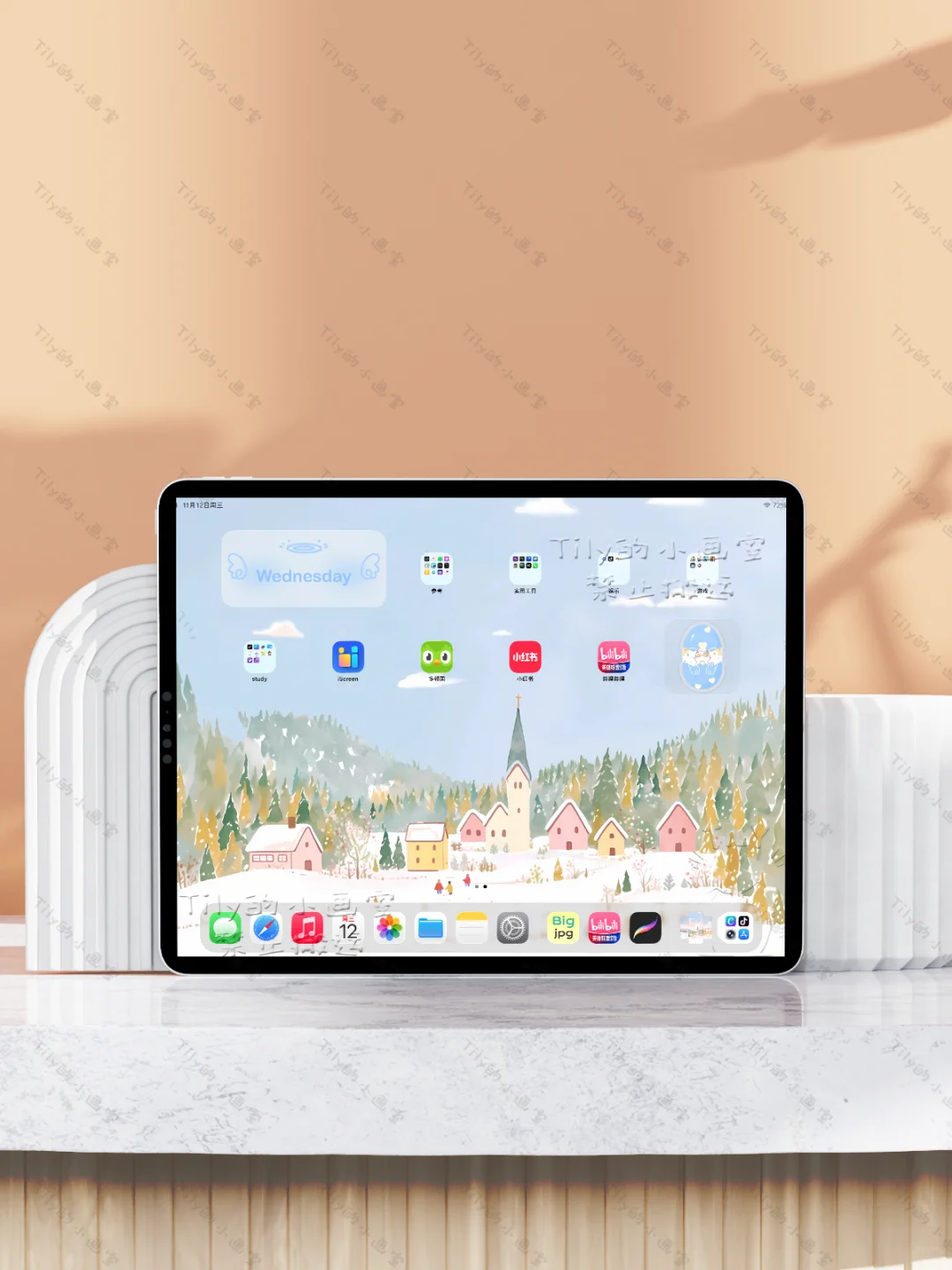 【千山暮雪】治愈可爱系｜平板壁纸