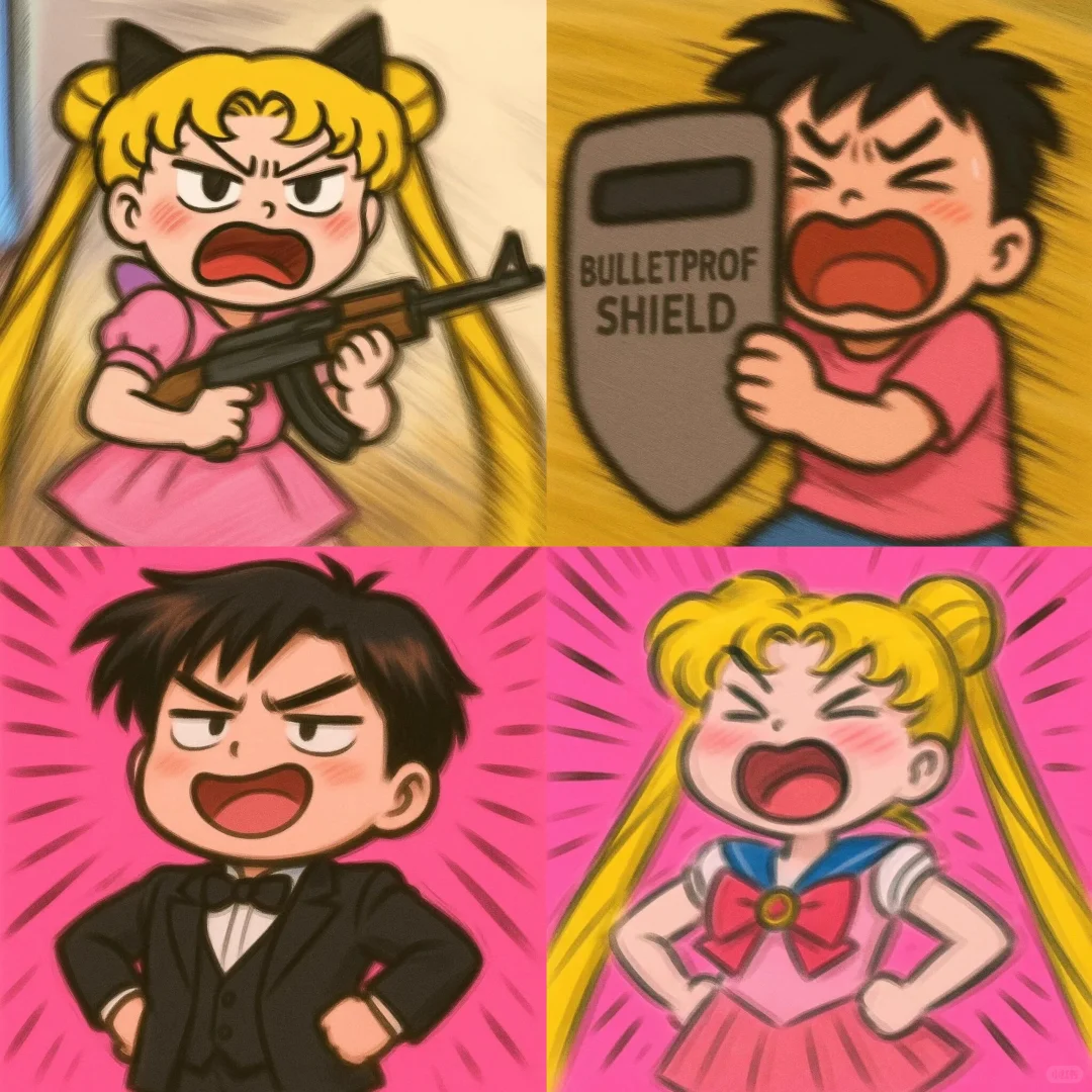 情头｜美少女战士搞怪情头