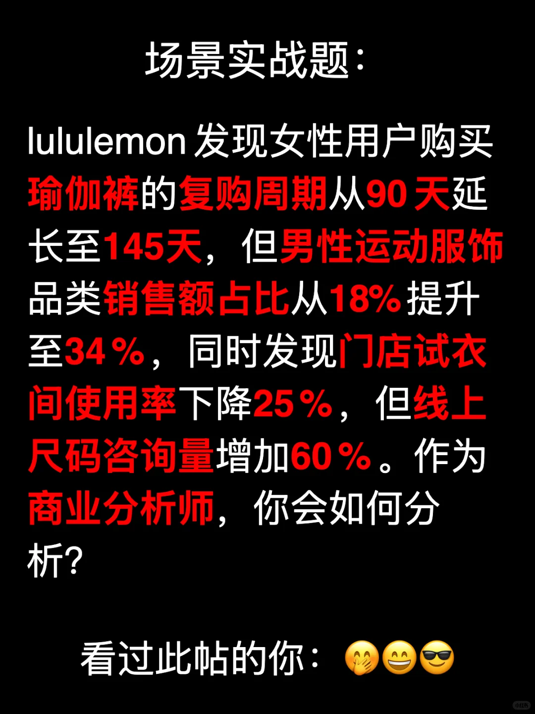 数分 122：lululemon女复购降了男装却火？