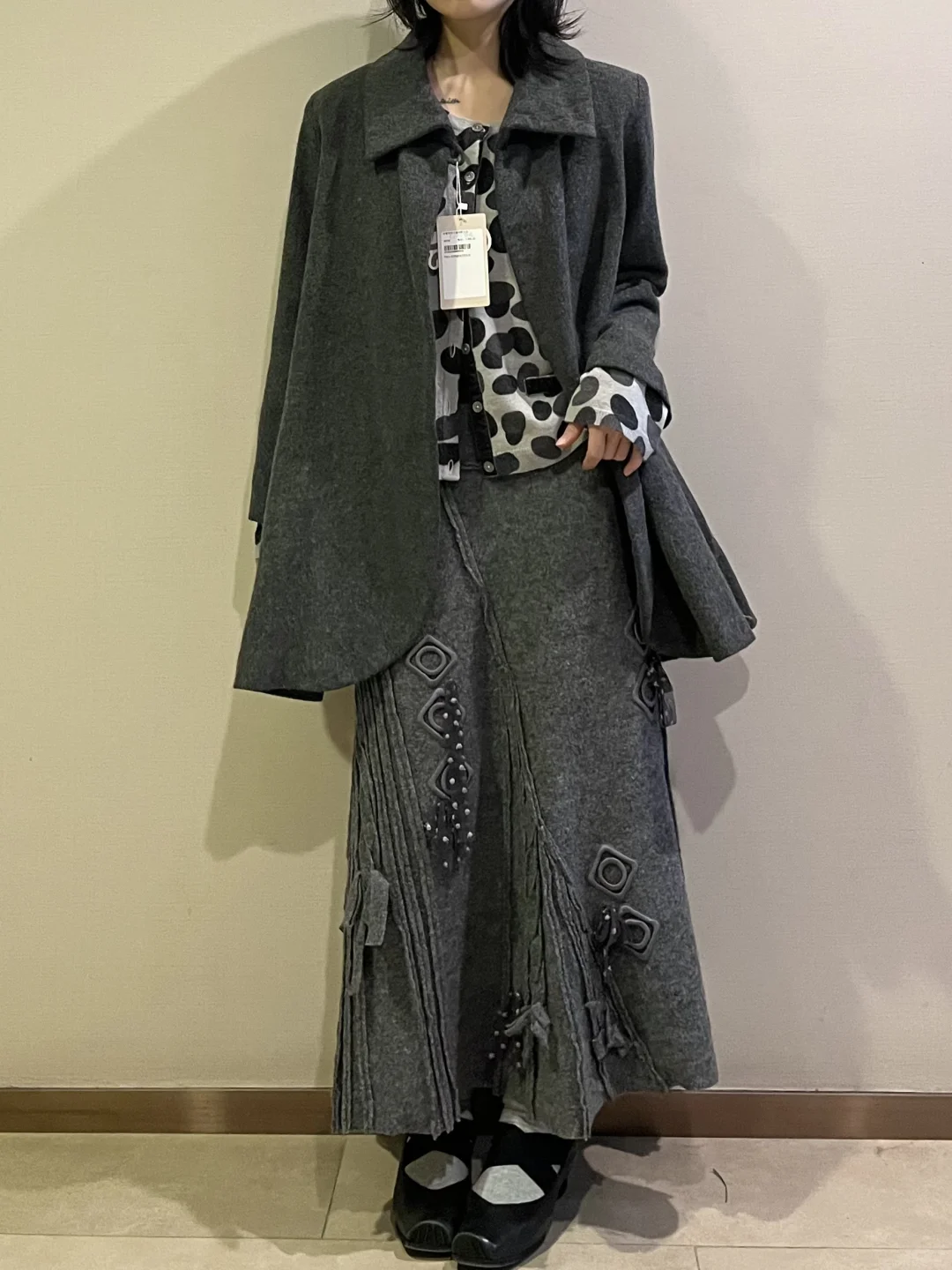 6️⃣套格雷系古着版穿搭｜ins味拉满🪩
