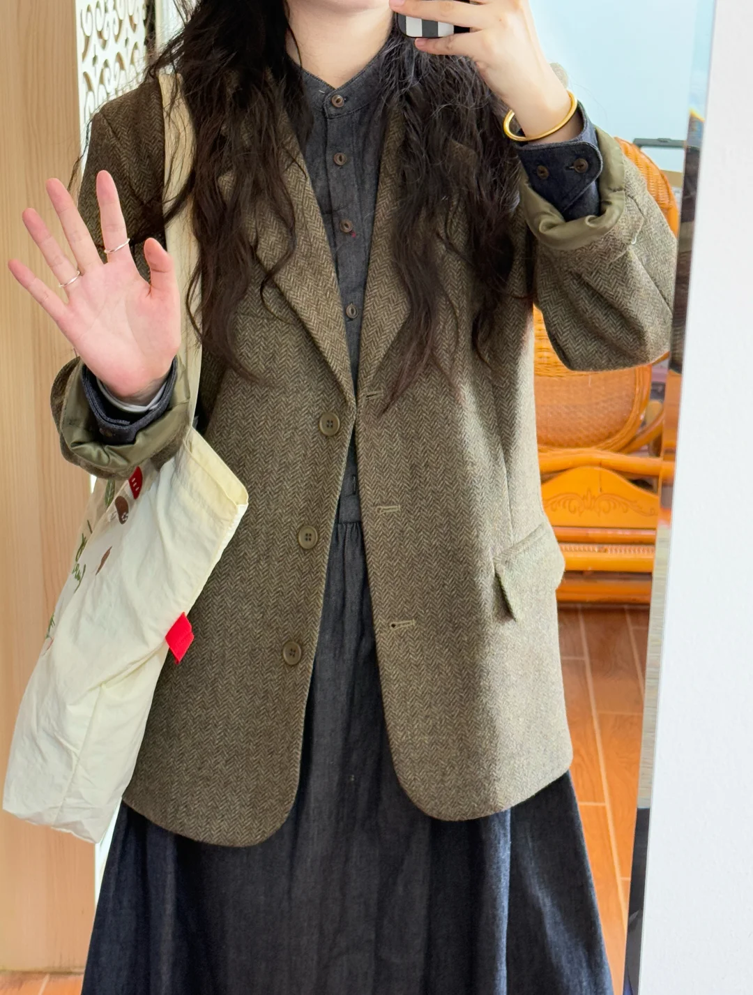 155｜小个子的复古风穿搭～🍂通勤也能很文艺