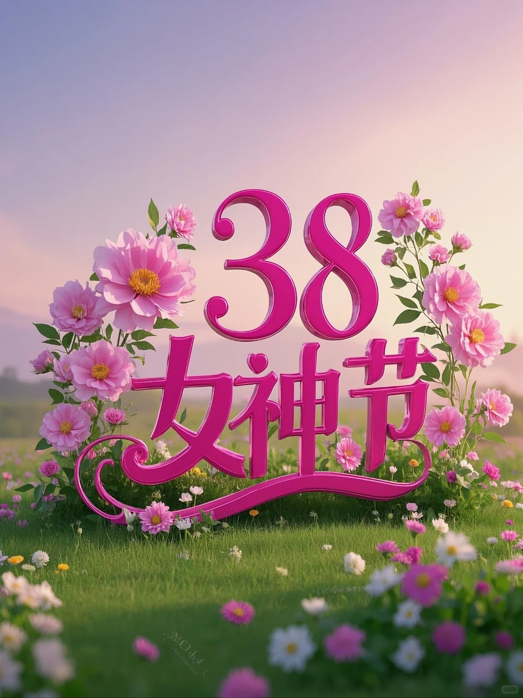 祝女神们节日快乐|三八节海报