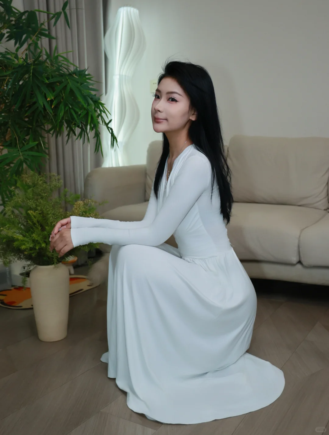 瑜伽小姨姐的pdd温柔穿搭