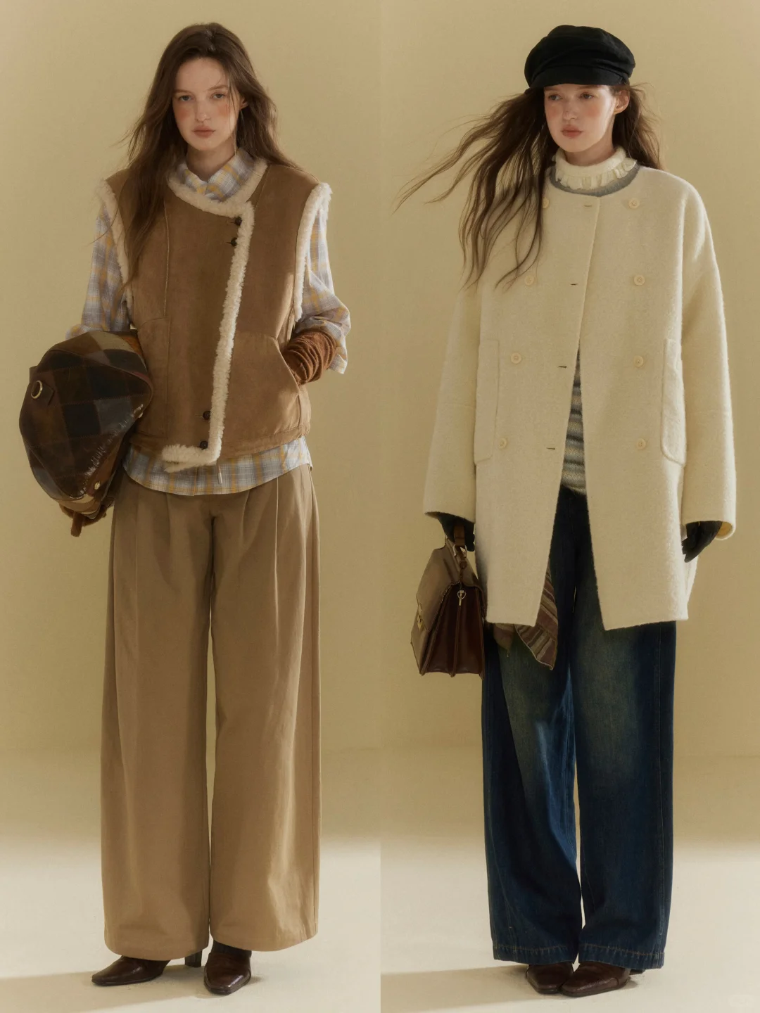 复古率性的冬日🍂浪漫洒脱法式女作家穿搭