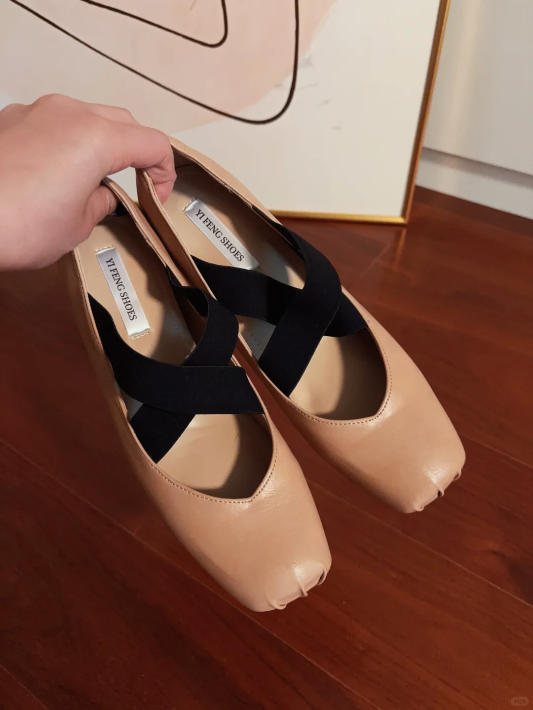 巨显高显腿长的猪鼻子芭蕾舞鞋！脚感巨软~