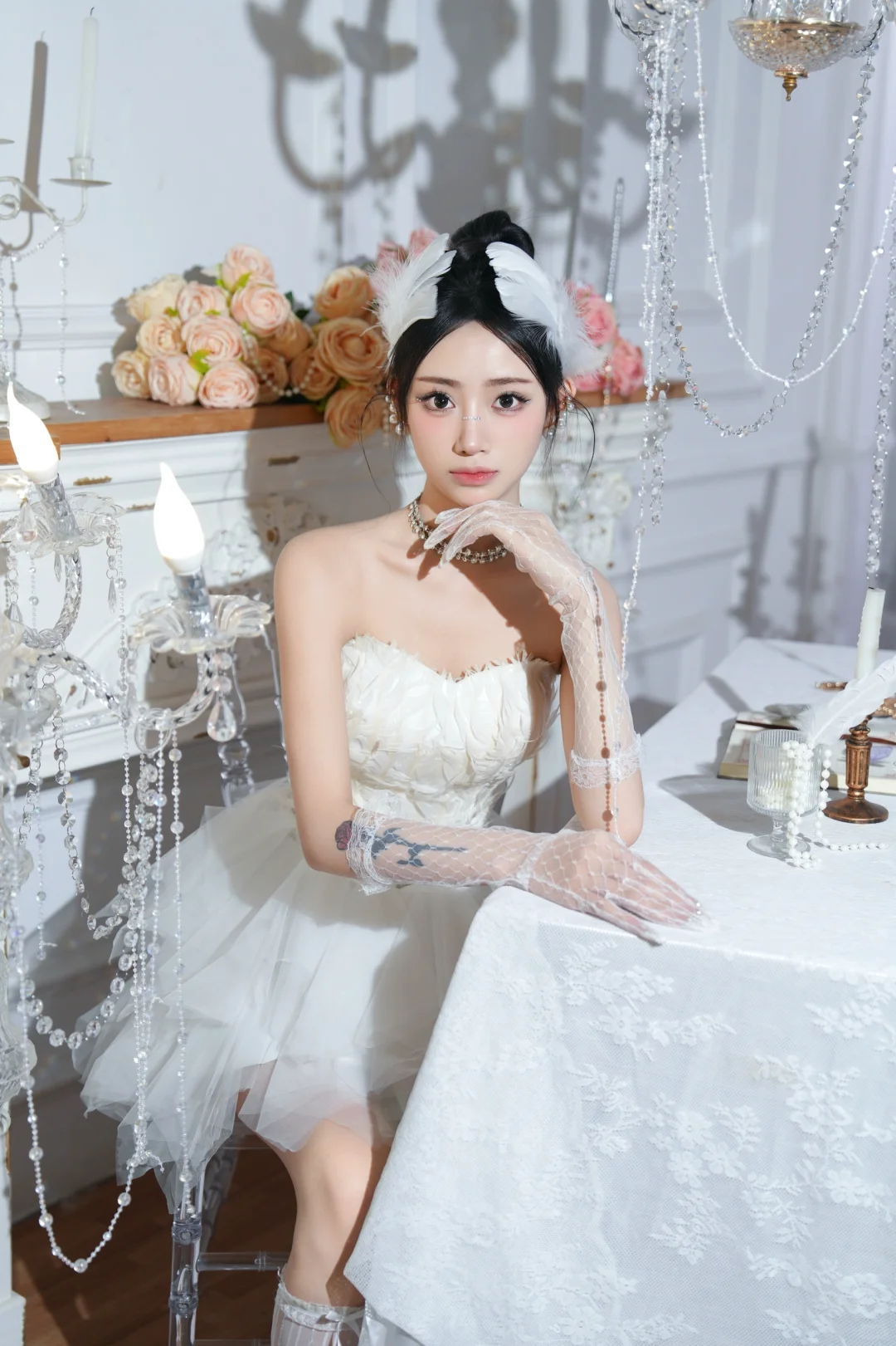 “白色天使 愿神明偏爱”✨