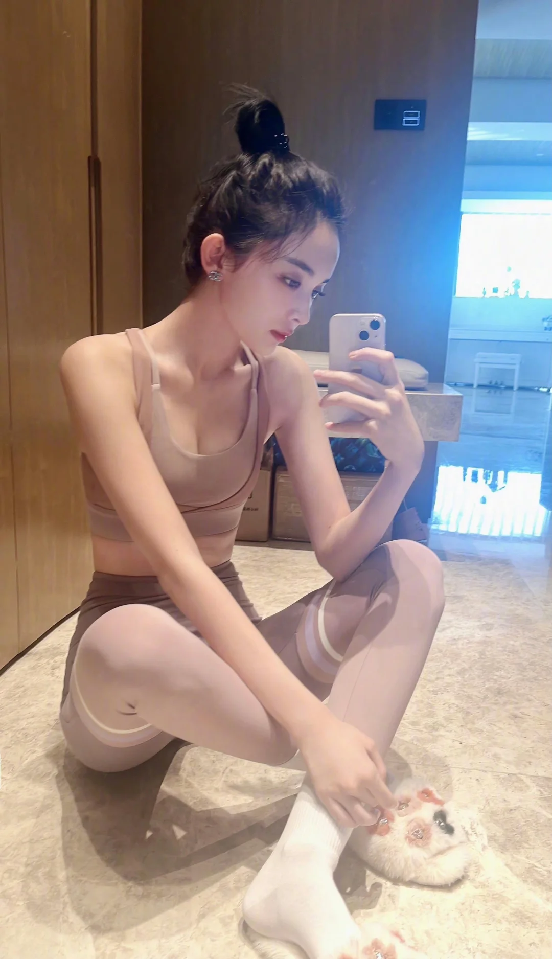 古力娜扎也练过瑜伽