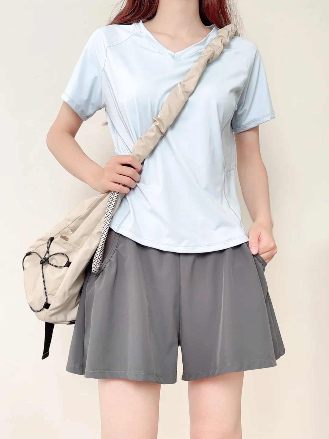 ‼️谁懂！浅蓝运动T的松弛感💙穿一次就爱上～