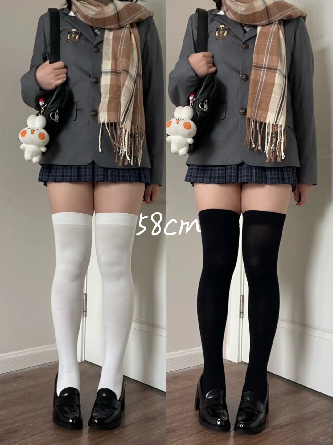 不同长度jk袜子对比～