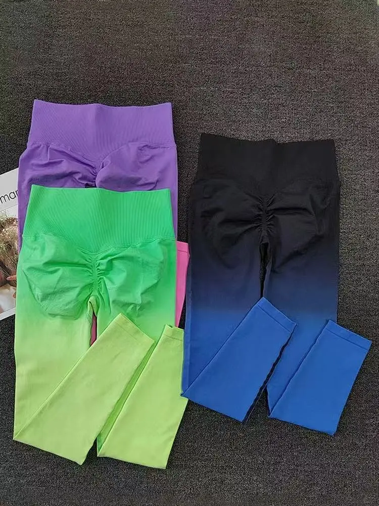 被问麻了❗ 这高腰渐变色蜜桃裤必须安利