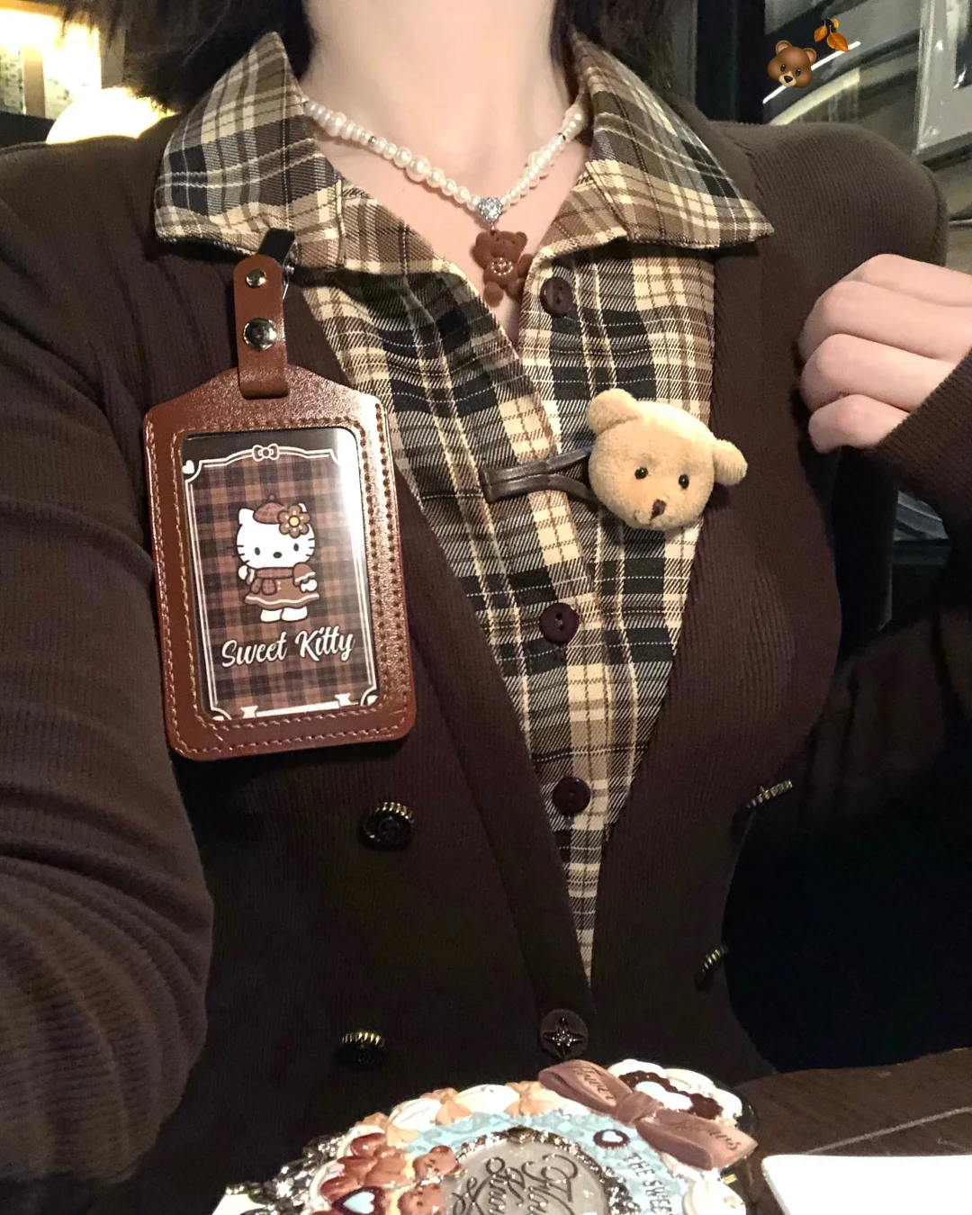 我晕！古着vintage格拼接假两件好有感觉欸～