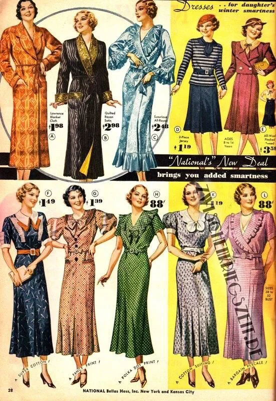 复古杂志里的时尚穿搭～