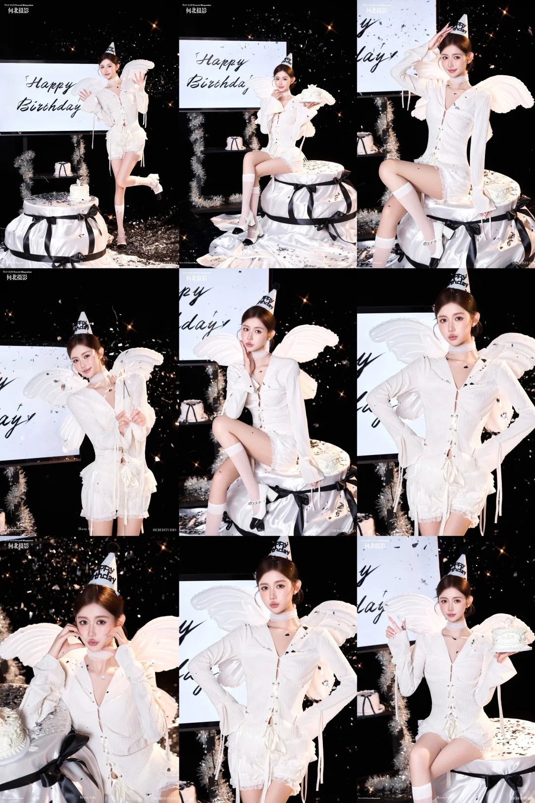 白纱裙+小翅膀=今天的限定天使