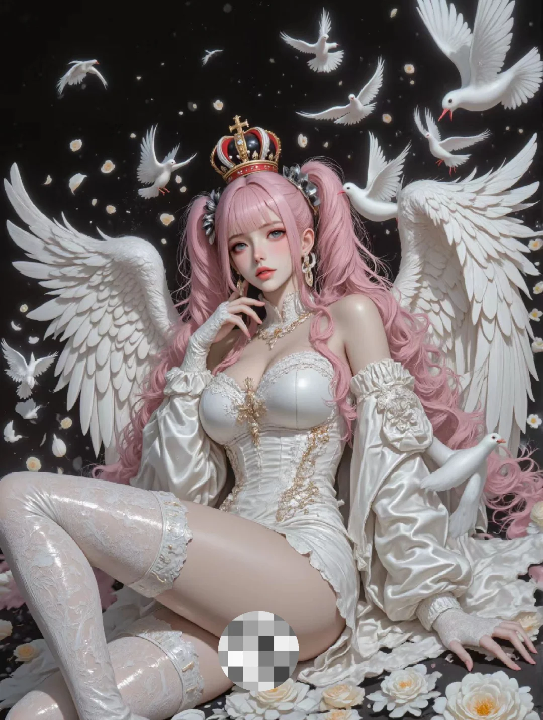 画个白天使吧！