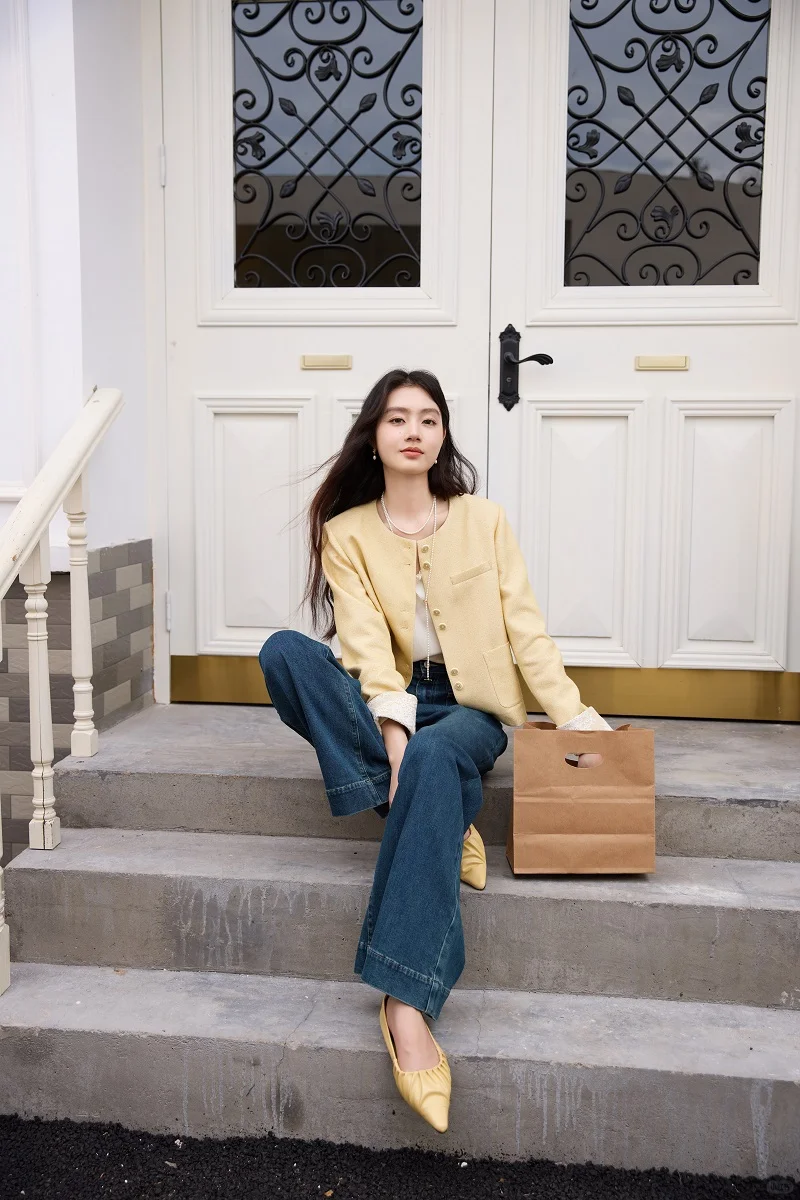 香影lookbook💛小香风·小个子早秋外套