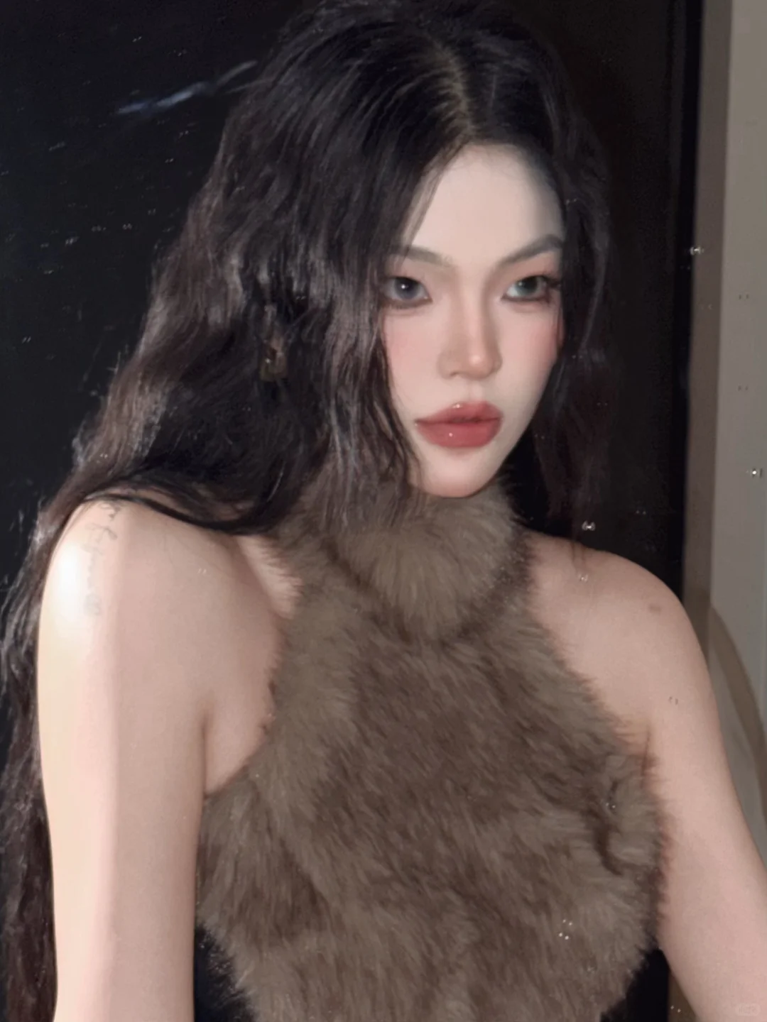 辣妹高级感毛毛领真的爱了！