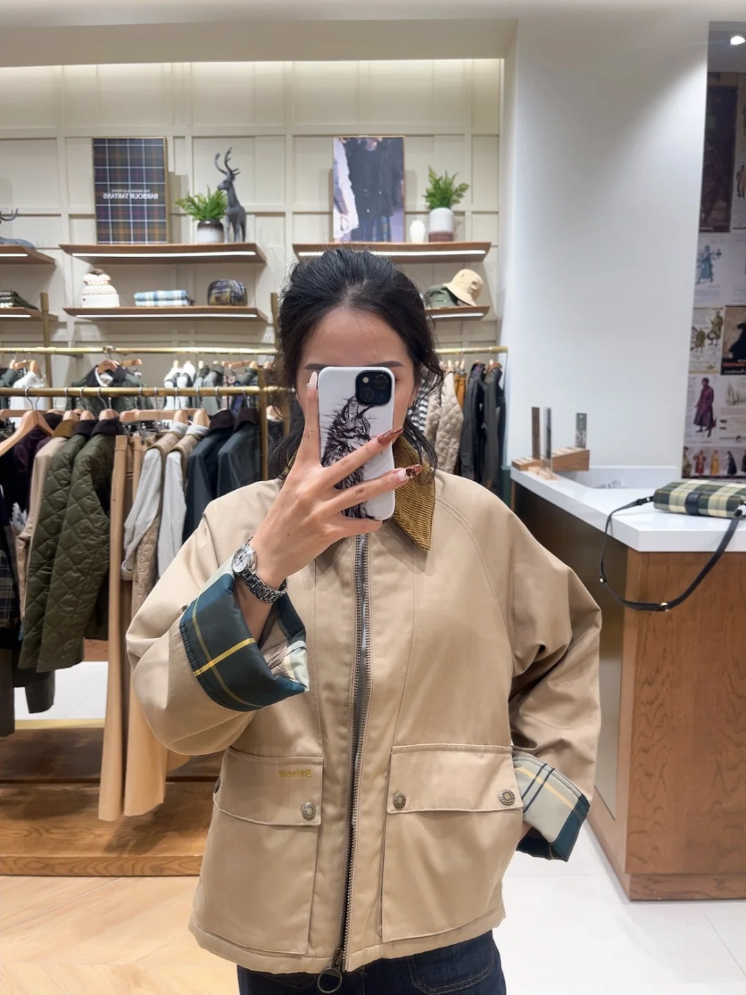 Barbour | 女款轻薄无蜡棉服