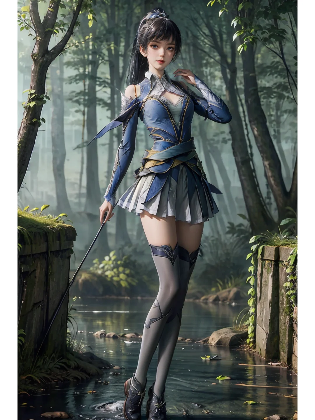 AI绘图分享-绝世唐门唐雅