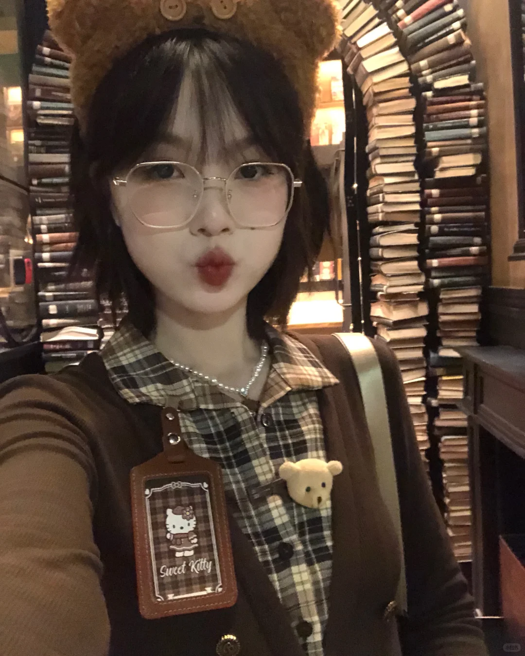 我晕！古着vintage格拼接假两件好有感觉欸～