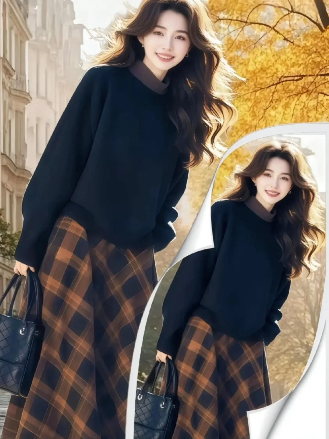 秋冬🍂复古慵懒气质套装，洋气又高级！