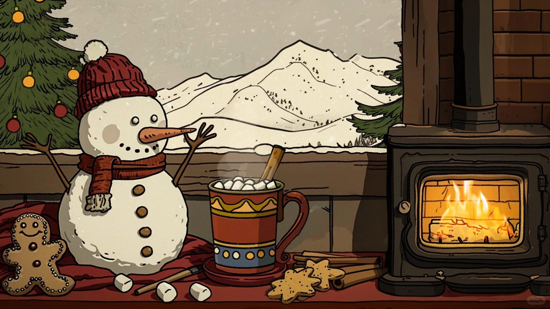 圣诞iPad壁纸 ｜ 动物篇