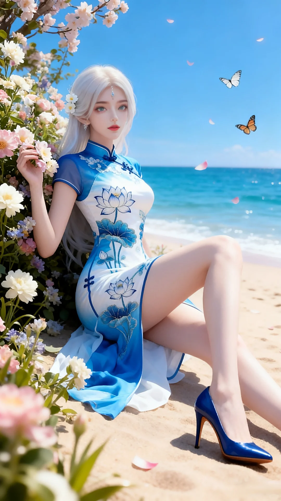 国漫女神穿上现代装小白