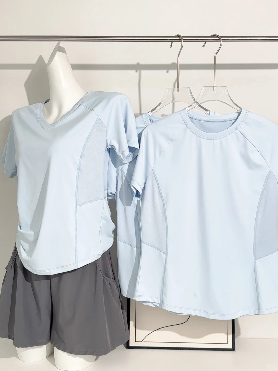 ‼️谁懂！浅蓝运动T的松弛感💙穿一次就爱上～