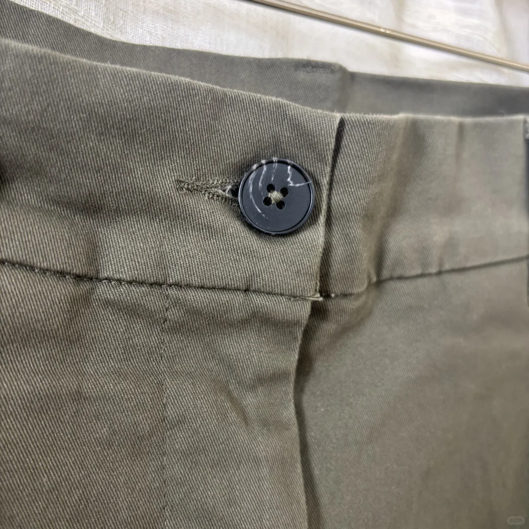 日系小众To@st~宽松纯棉高腰深褶哈伦休闲九