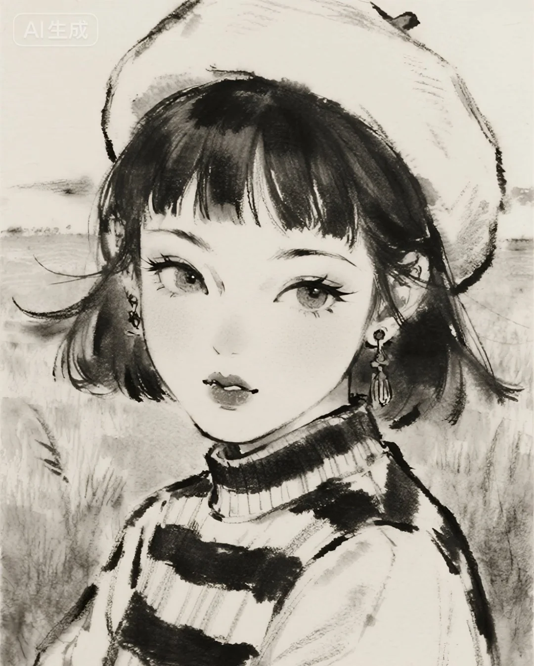 她很特别，很特别，快来临摹打卡呀