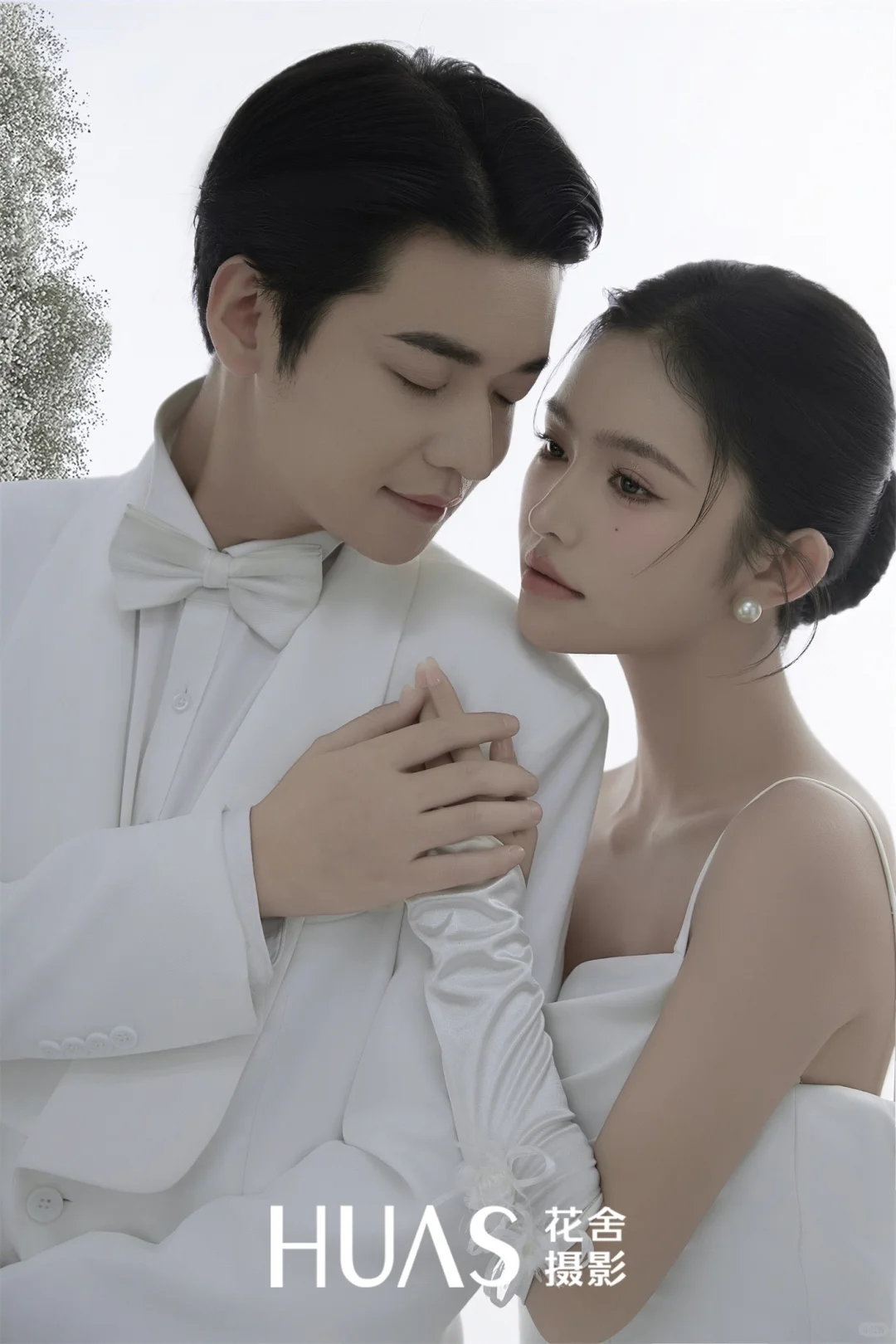 💕西安婚纱照|纯白 ins 极简🌹实景影棚