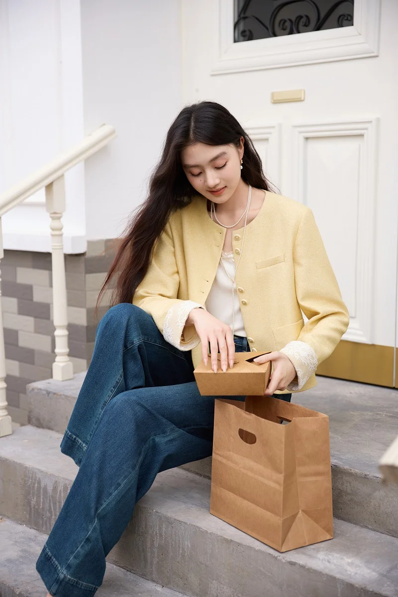 香影lookbook💛小香风·小个子早秋外套