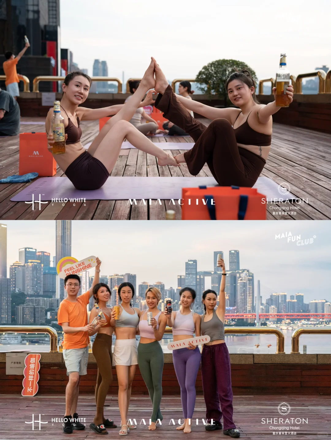 Hold住啤酒🍺Hold住体式！