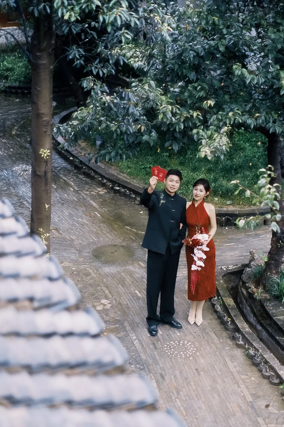 原来穿旗袍去领证更有仪式感