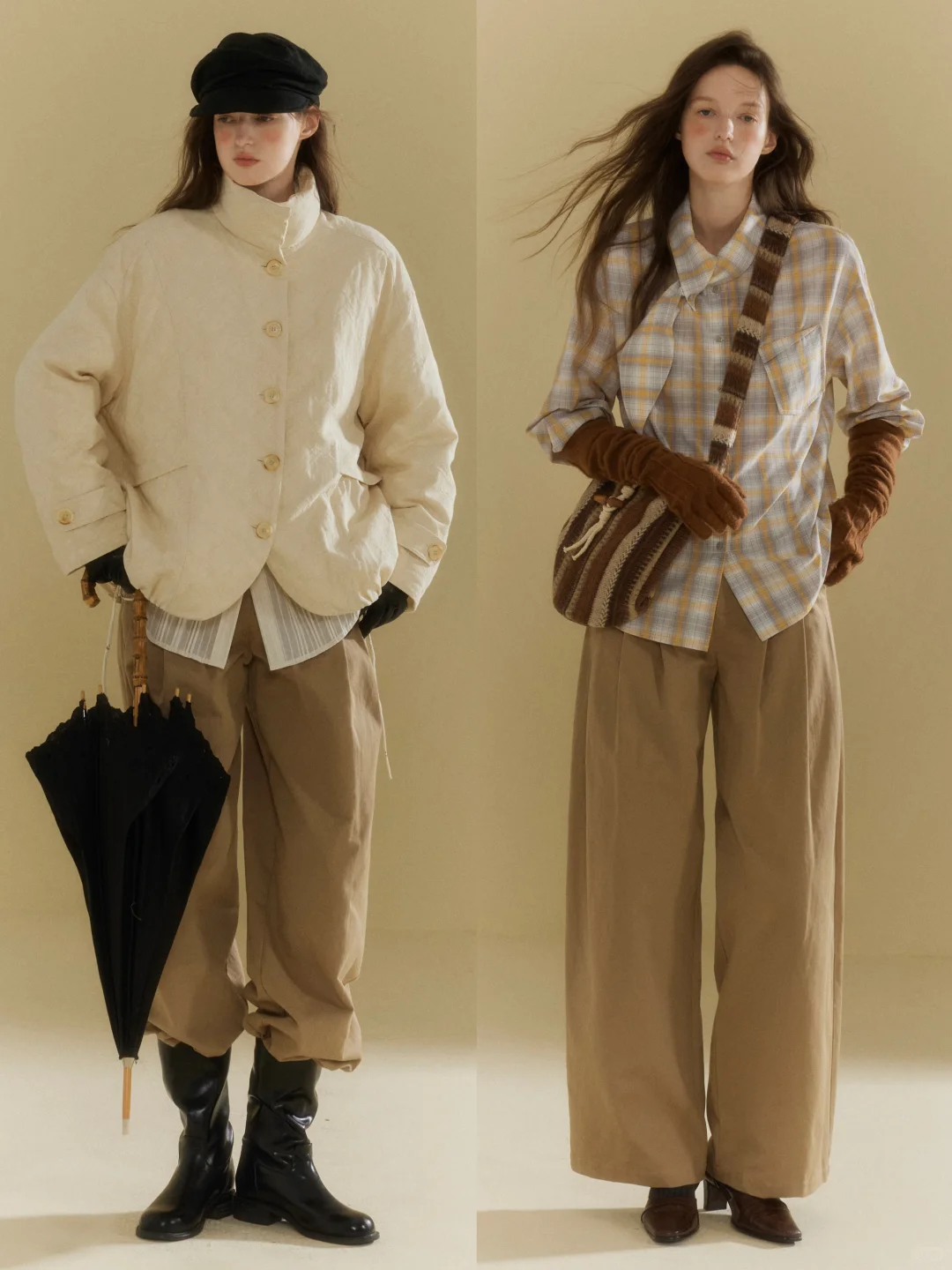 复古率性的冬日🍂浪漫洒脱法式女作家穿搭