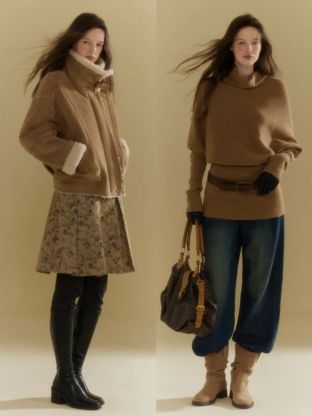 复古率性的冬日🍂浪漫洒脱法式女作家穿搭