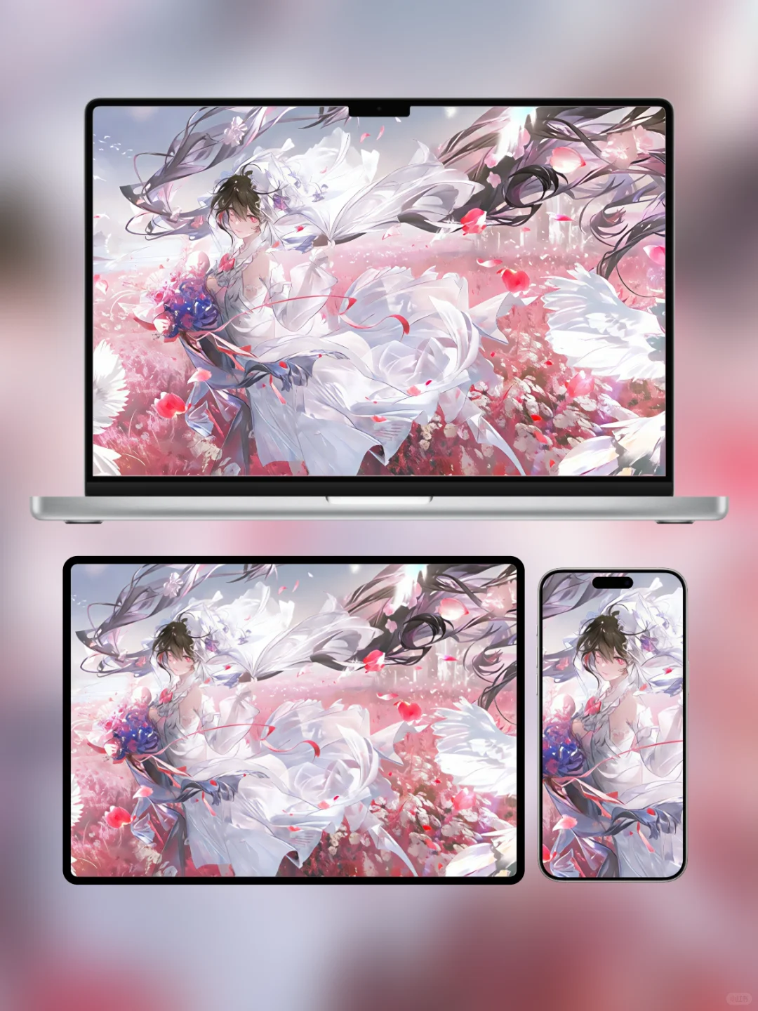 壁纸 ｜纯白花嫁