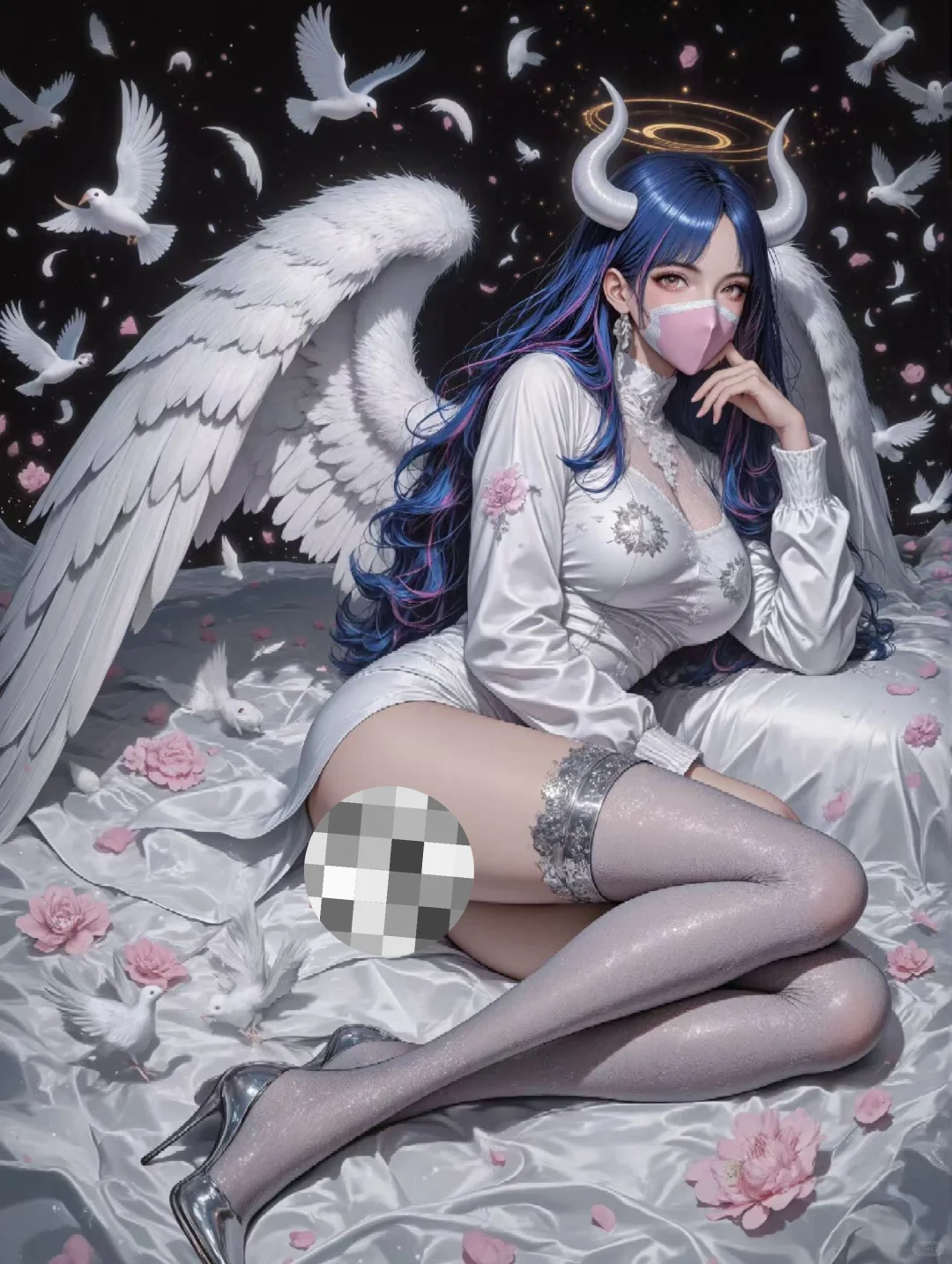 画个白天使吧！