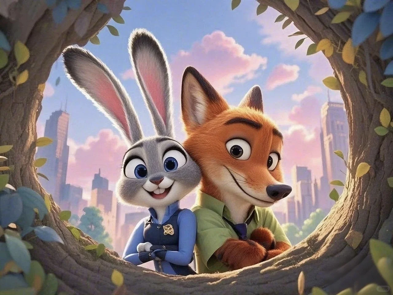 壁纸分享｜🌸 朱迪与尼克的梦幻之旅