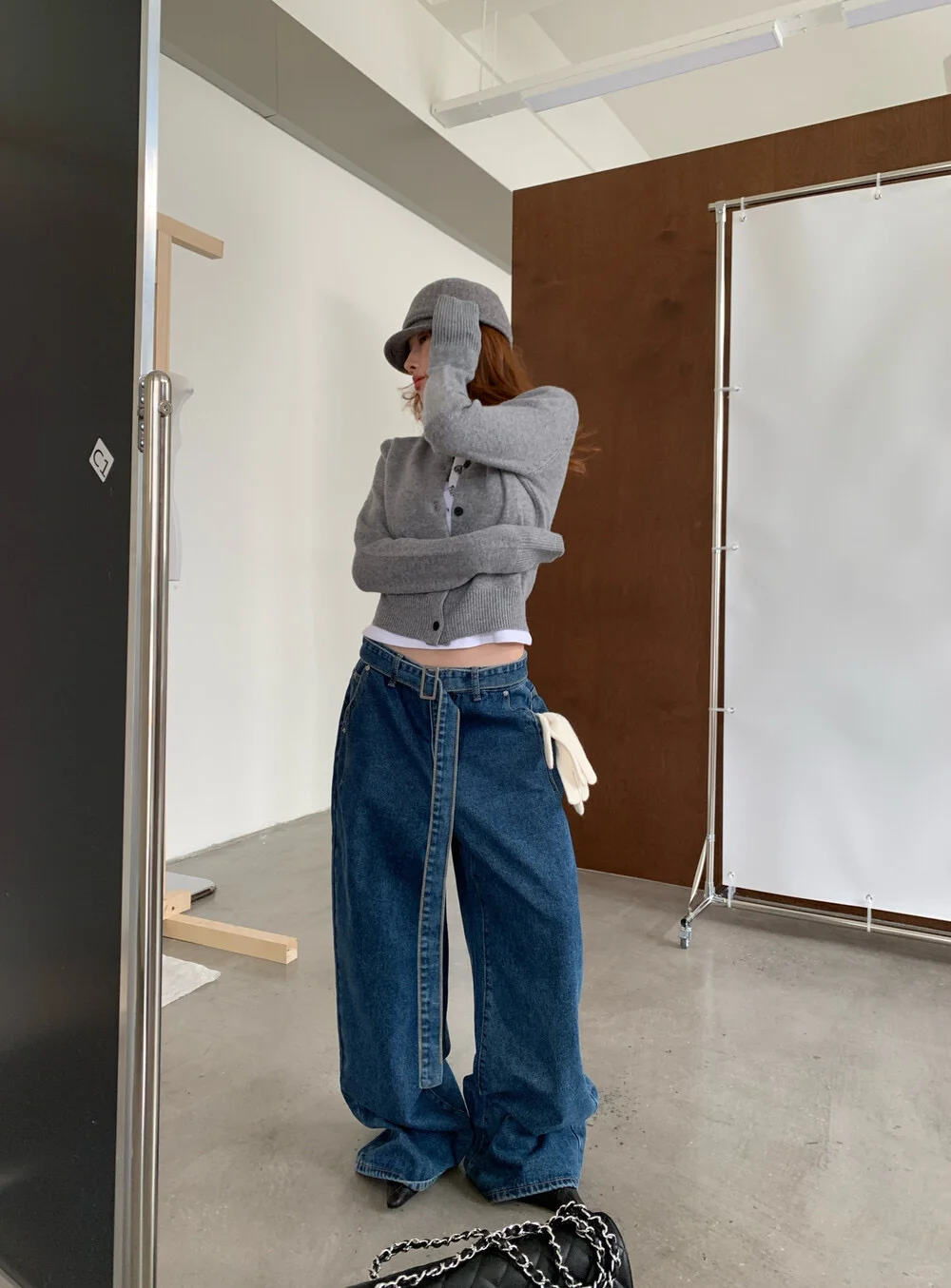 冬日百搭牛仔裤！遮胯显高显腿长✔️🔹