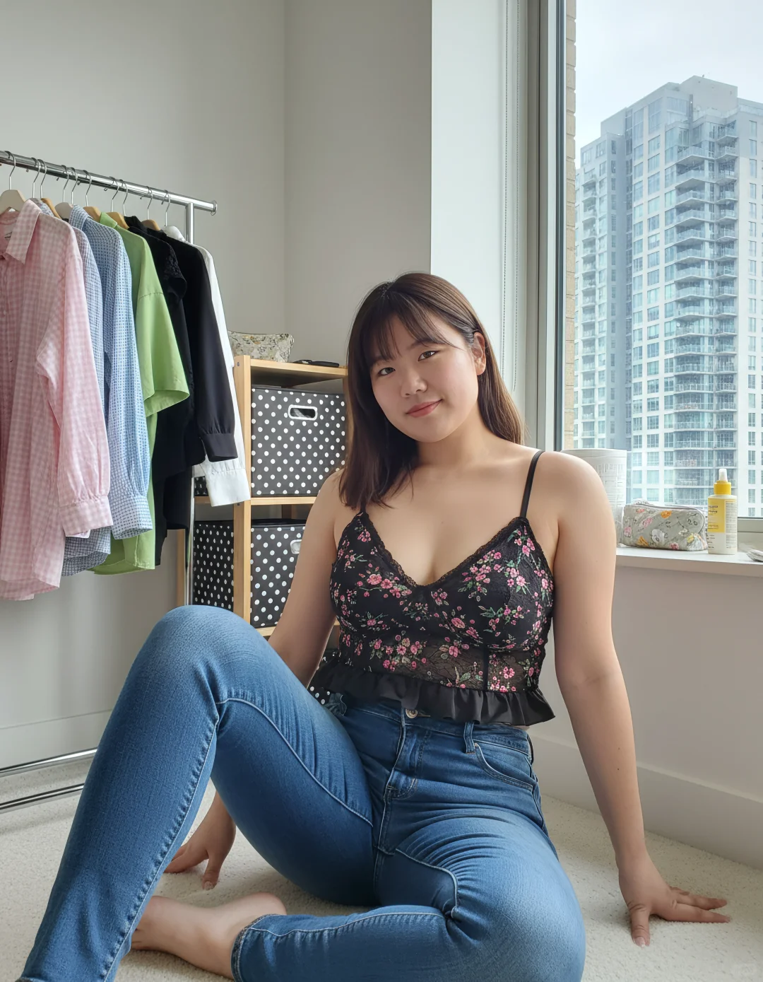 这条牛仔裤太显身材了