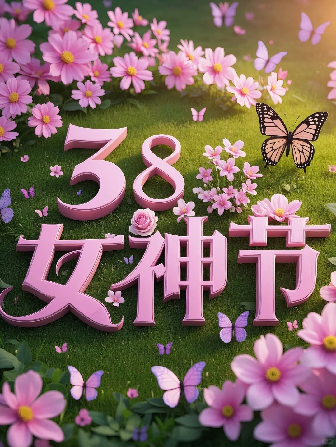 祝女神们节日快乐|三八节海报