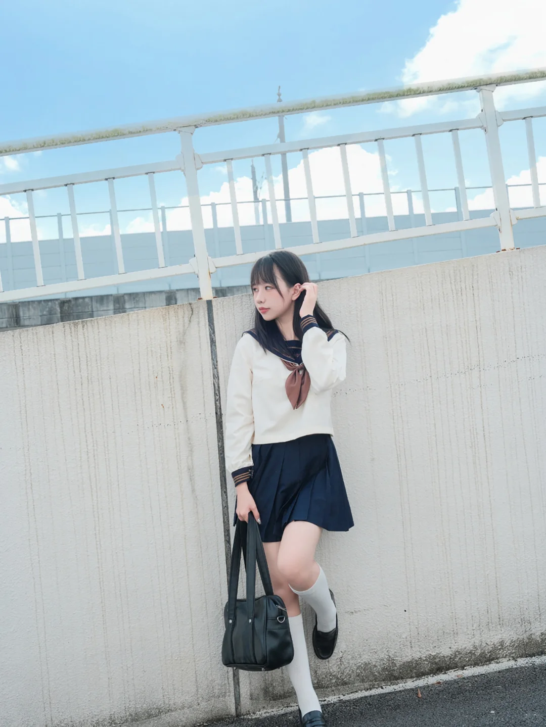 蓝天白云和美丽的我