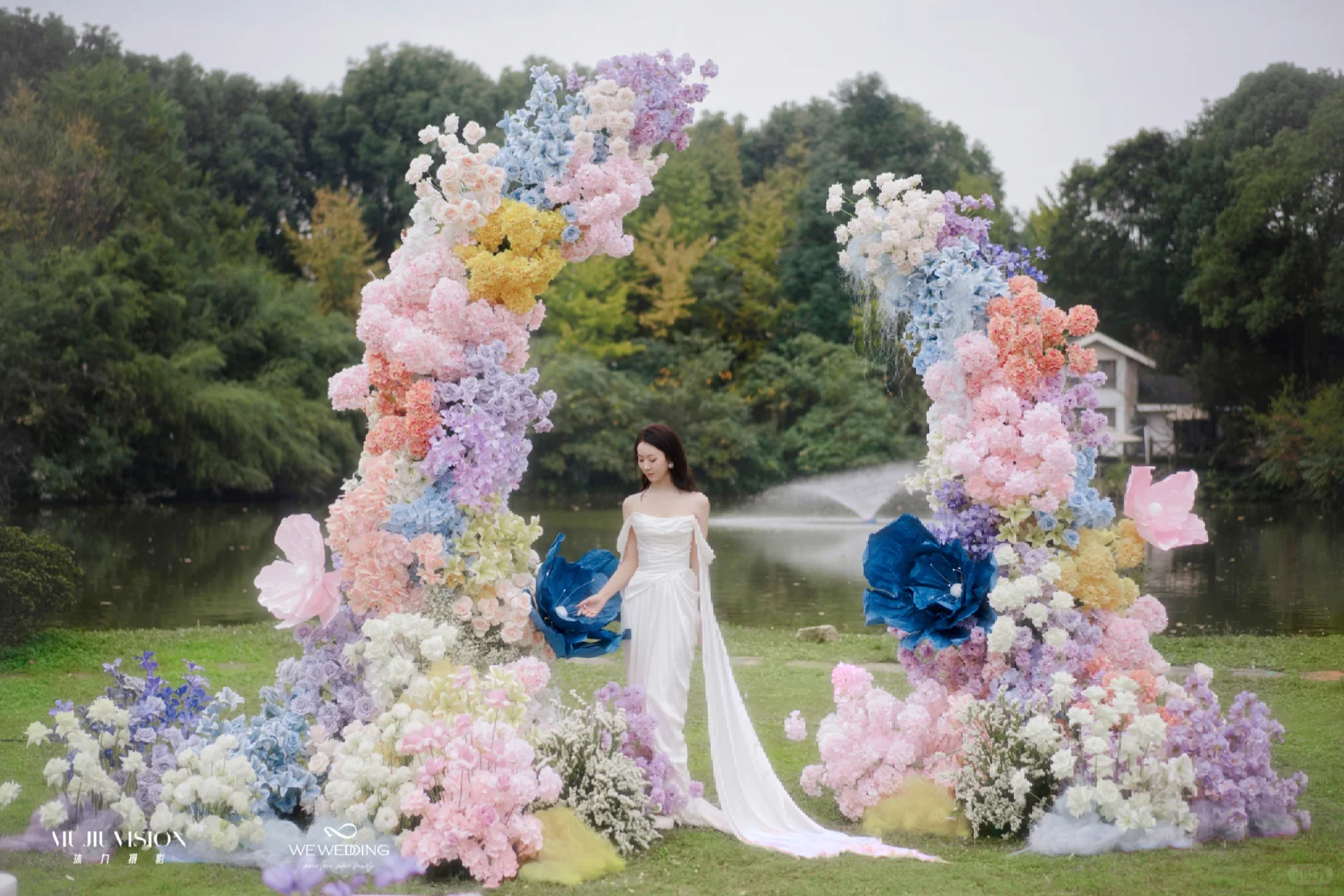 当婚礼布置遇上她，好美啊～～～